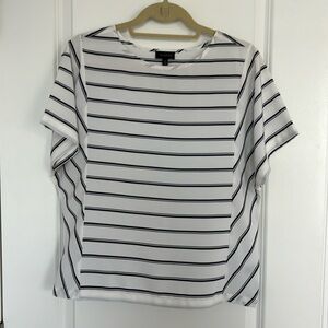 Top with Blue Stripe Detail